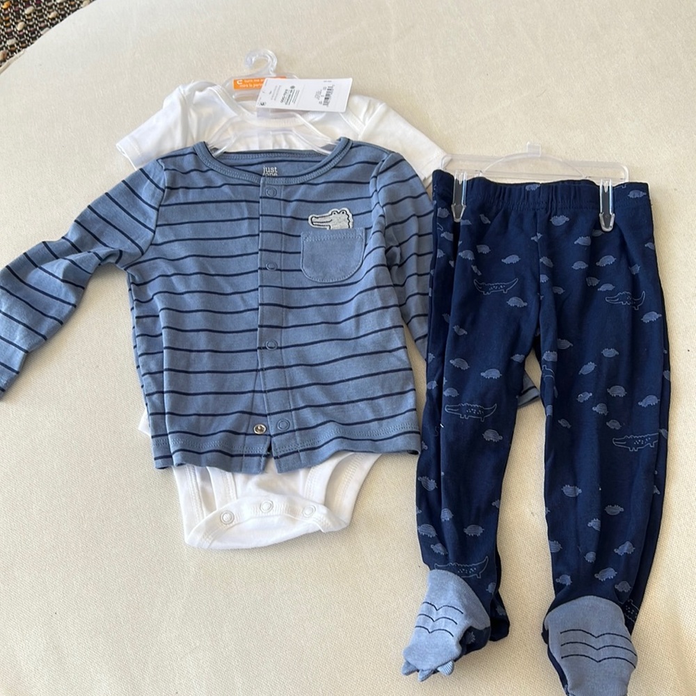NWT crocodile “awesome like daddy” 3 piece set